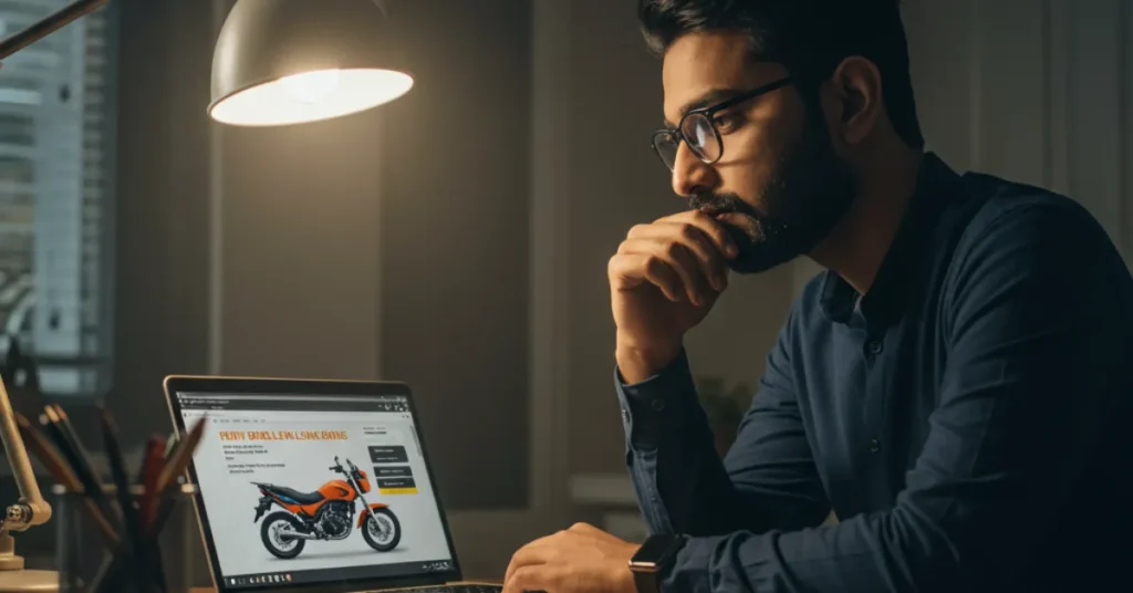 Bike loan showroom vs bank