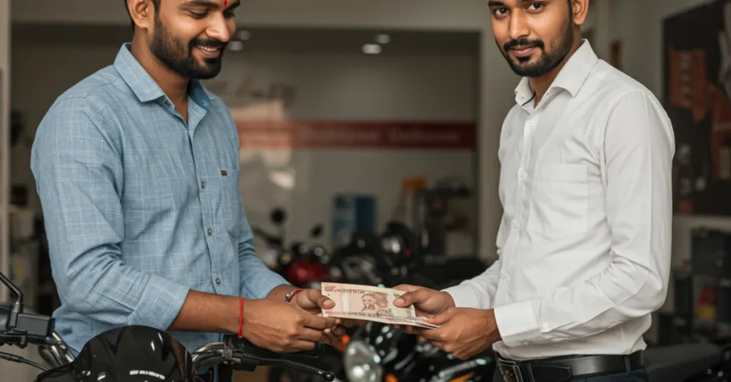 Bike loan down payment