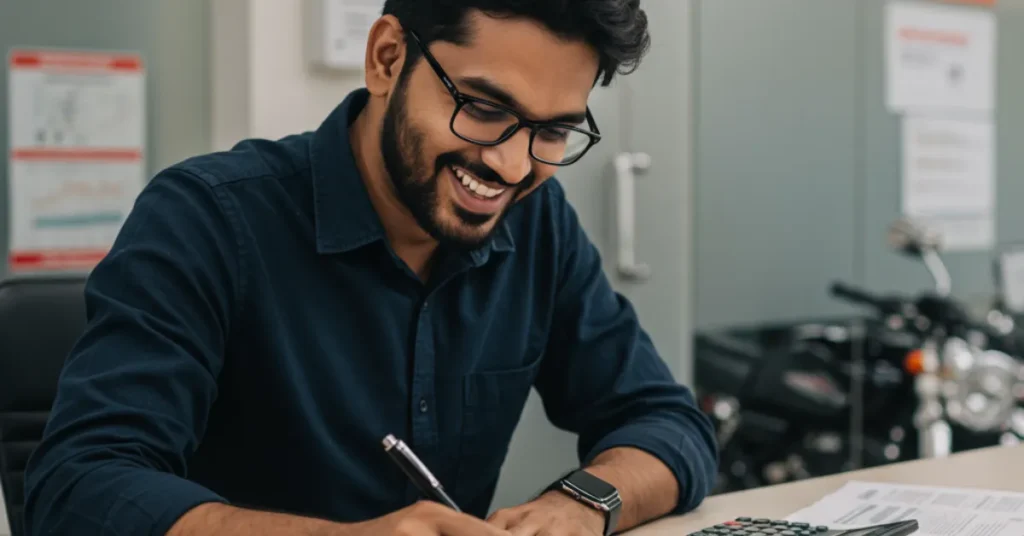 Bike loan showroom vs bank